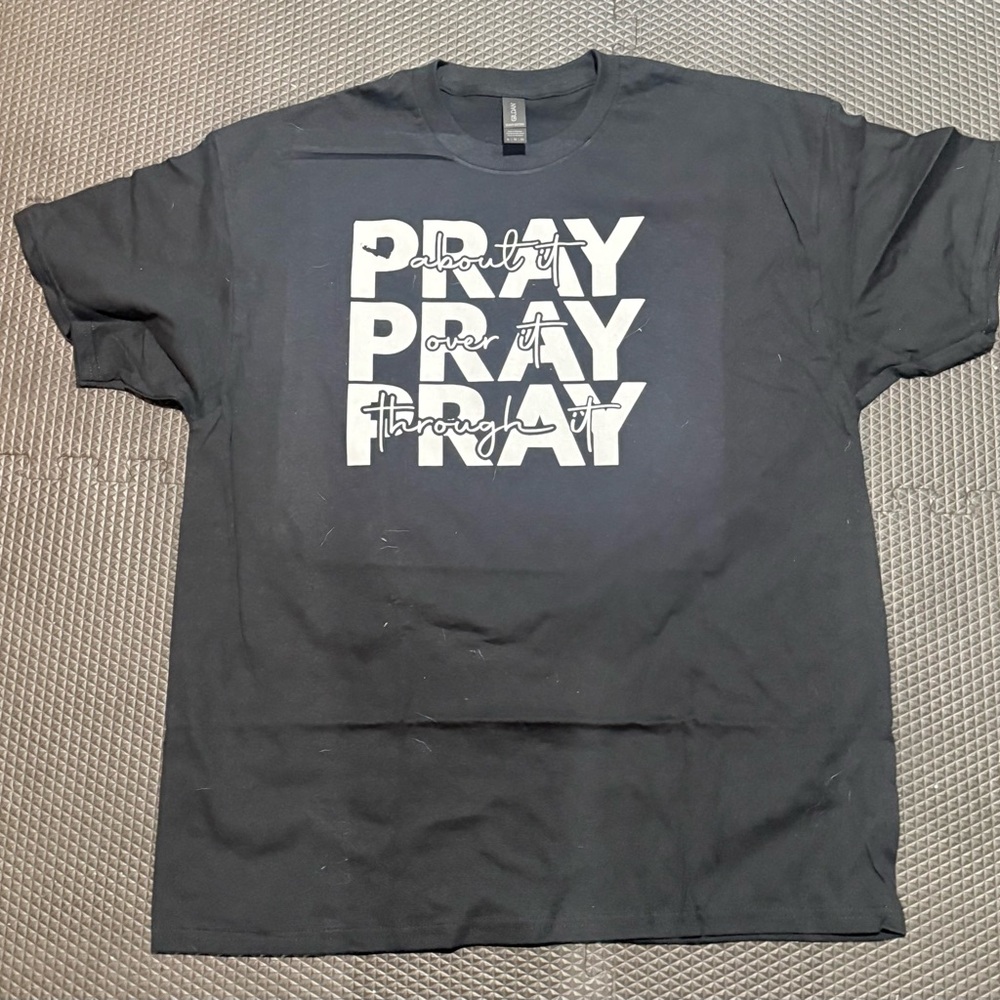 Navy Graphic Tee with Bold Print